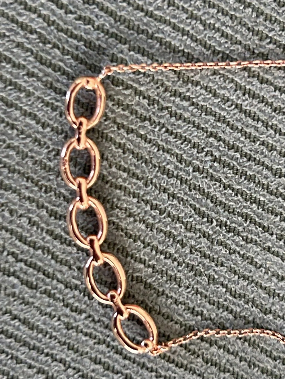 Delicate Rose Gold and Diamond Chain-Link Necklace